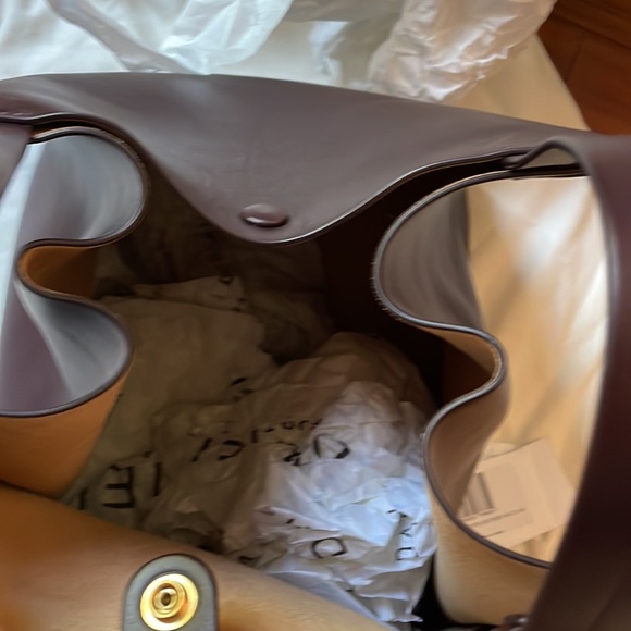 NWT Sophie Hulme Cube Tote Leather Brown - Picture 4 of 13